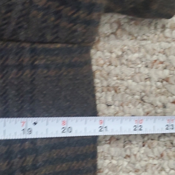 Lightweight Longline Coat Wool Blend Lined Pockets M - Picture 5 of 12